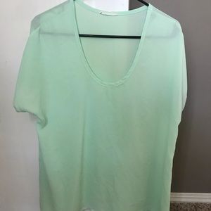 Mint flowy shirt from Lush
